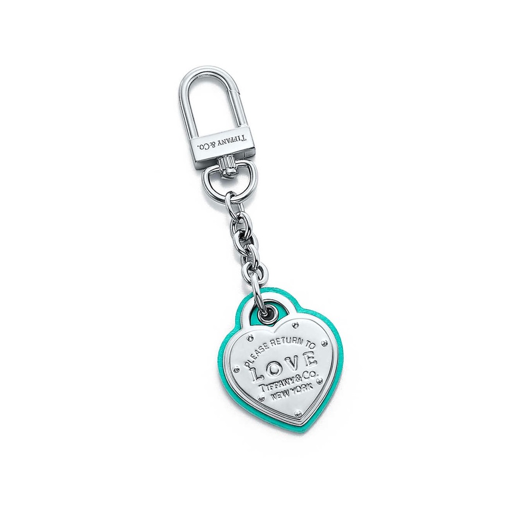 Tiffany & Co. Love silver and blue bag charm